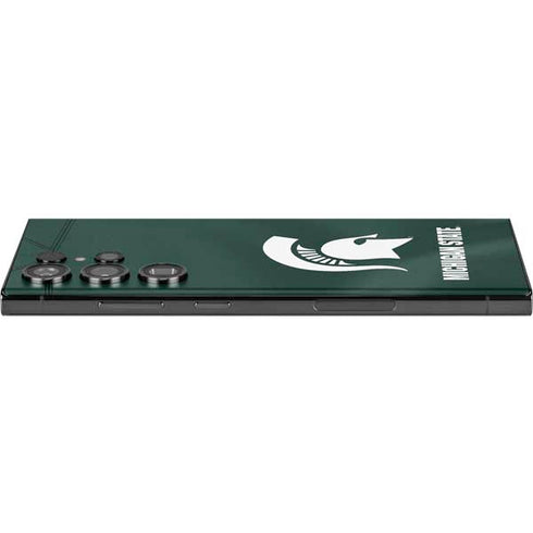 Michigan State University Green Jersey Galaxy Skins